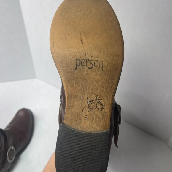 John Fluevog Adrians Heidi Women's Leather Boots Brown Size 9 - Picture 8 of 12